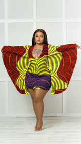 Adjwoa African Print Mini Dress