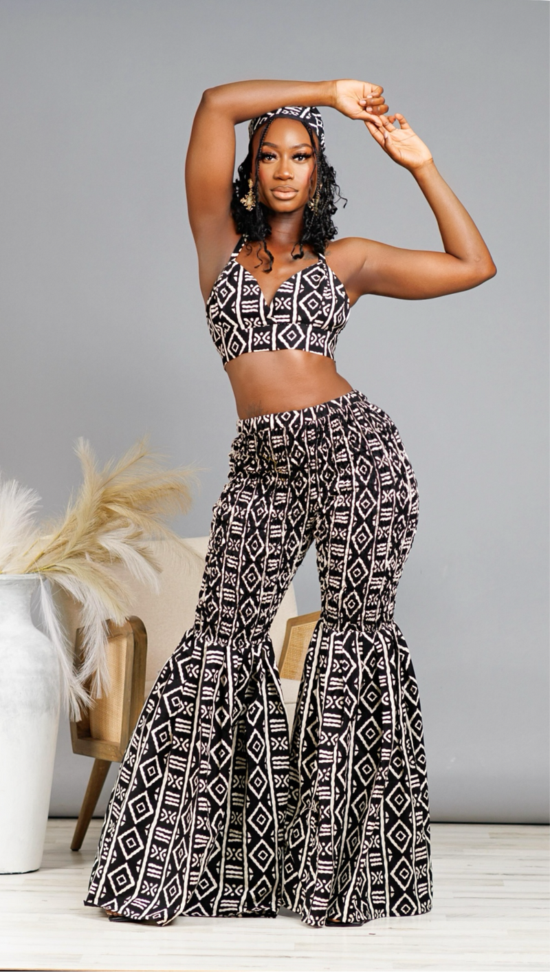 Zena African 4-Piece Set Tribal Print