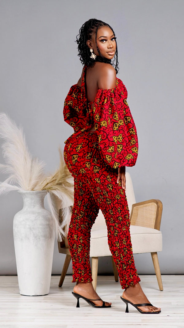 Bria African Print 2 Piece Pant Set