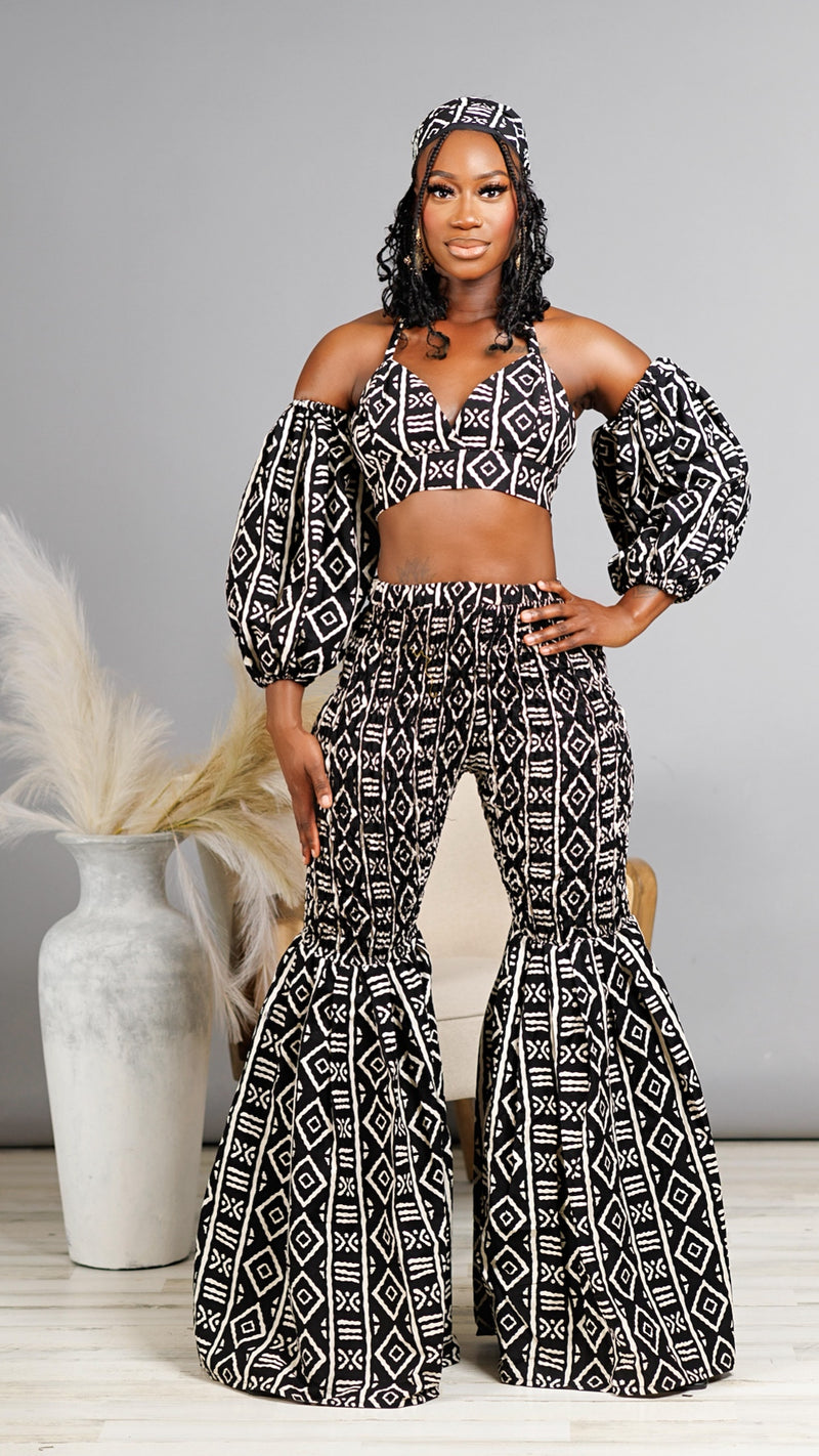 Zena African 4-Piece Set Tribal Print