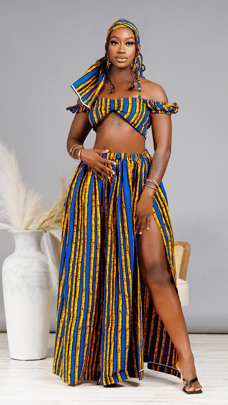 Sharika African Print 3-Piece Skirt Set