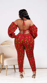 Bria African Print 2 Piece Pant Set