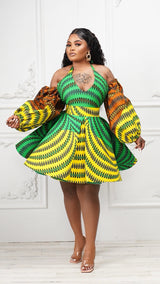 Araba Doll Kente African Print Dress