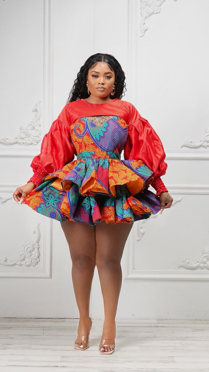 Kita Doll African Print Dress