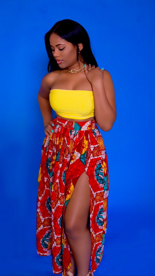 Awura Split Skirt With Bandeau
