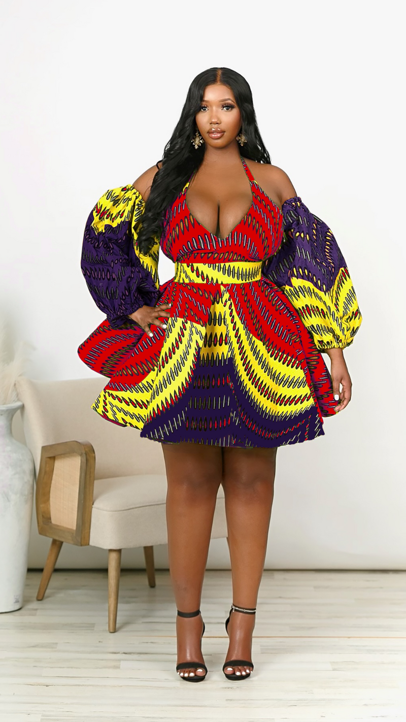 Araba Doll Ankara African Print Dress