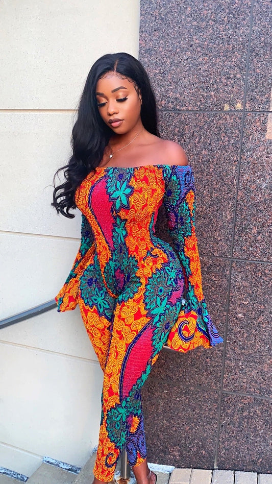 Sandra African Print Legging Set