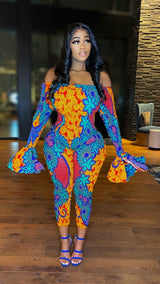 Sandra African Print Legging Set