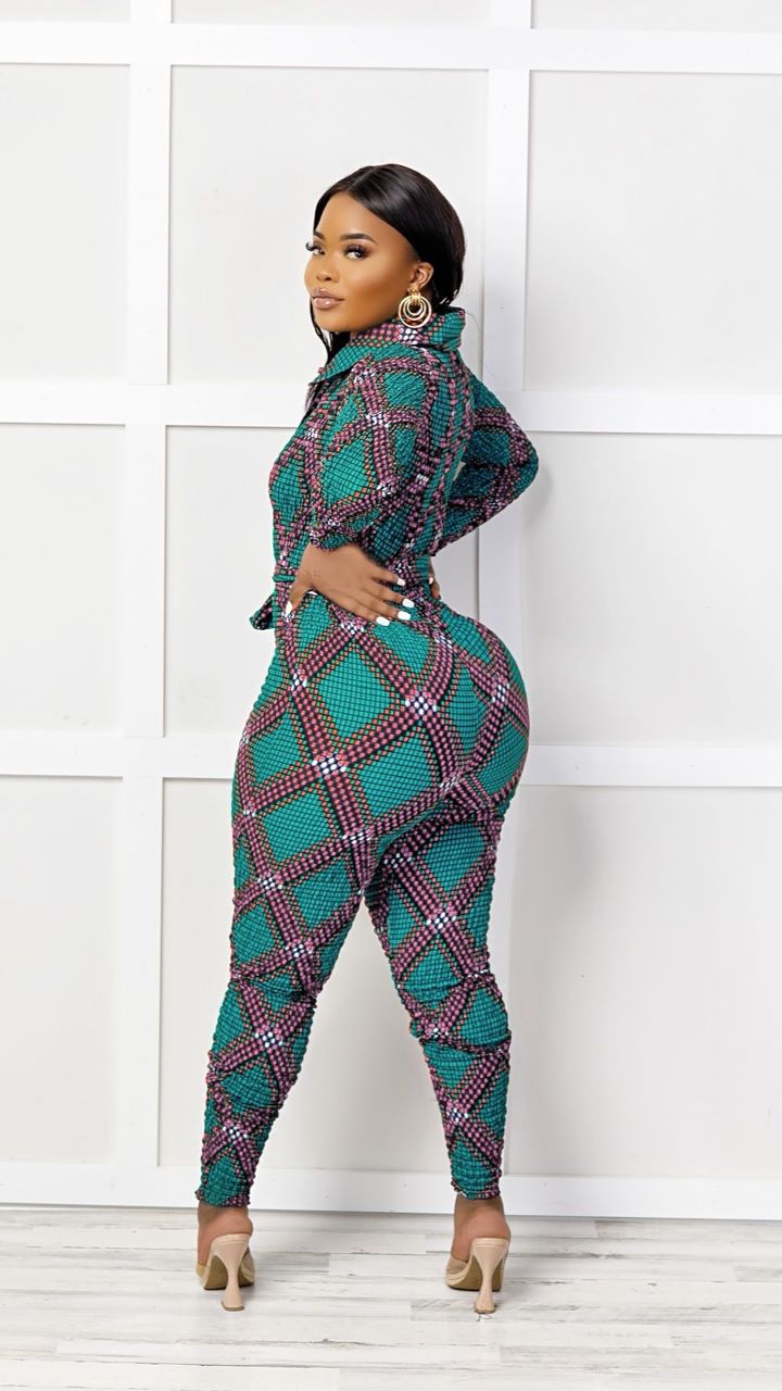 Amanda African Print Jumpsuit