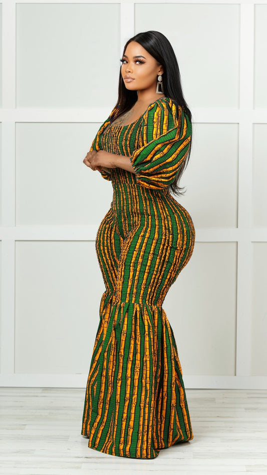 Kimmy African Print Bell Bottom Jumpsuit