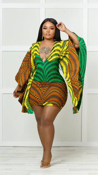 Amadi Kente African Print Tube Dress – EzClothin