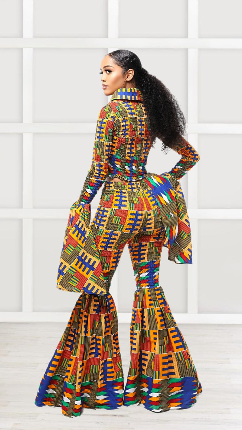 Aba African Print Flare Set WHOLESALE