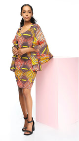 Aminata African Print Midi Dress