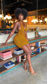 Sika African Print Mini Dress