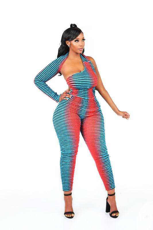 Skye Wrap African Print Jumpsuit
