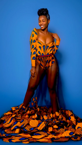 Yhevi African Print Skirt Set