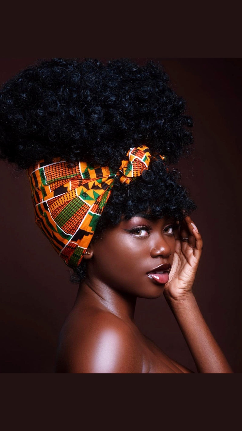 Amadi Kente African Print Tube Dress