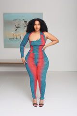 Skye Wrap African Print Jumpsuit
