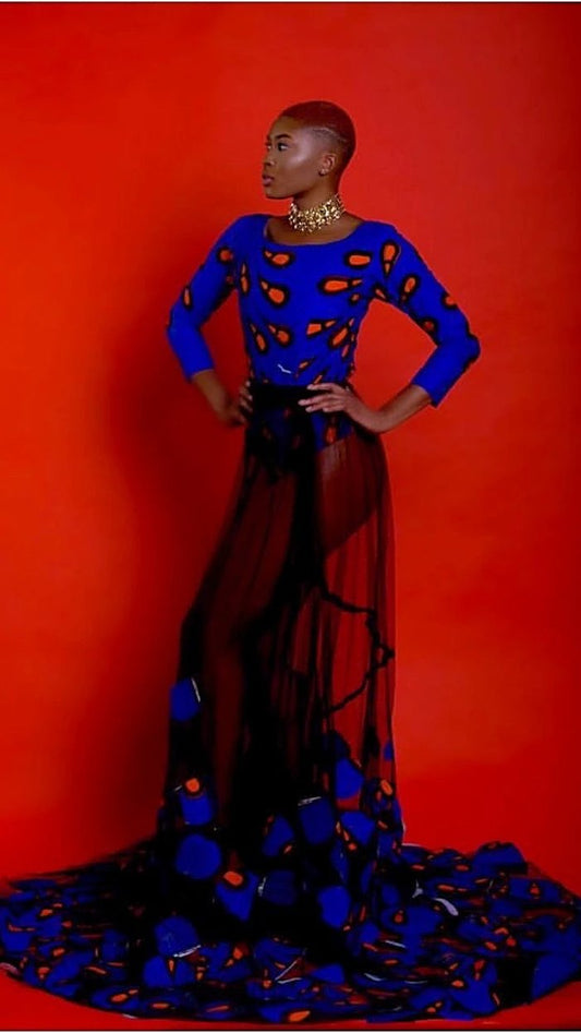 Yhevi African Print Skirt Set