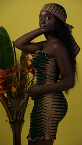 Ralia African Print Tube Dress