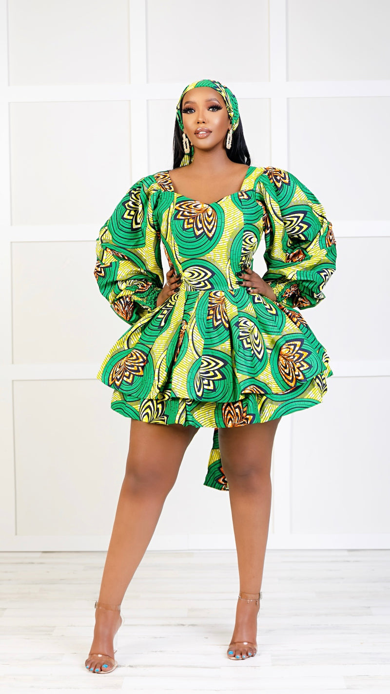 Isabella Doll African Print Dress