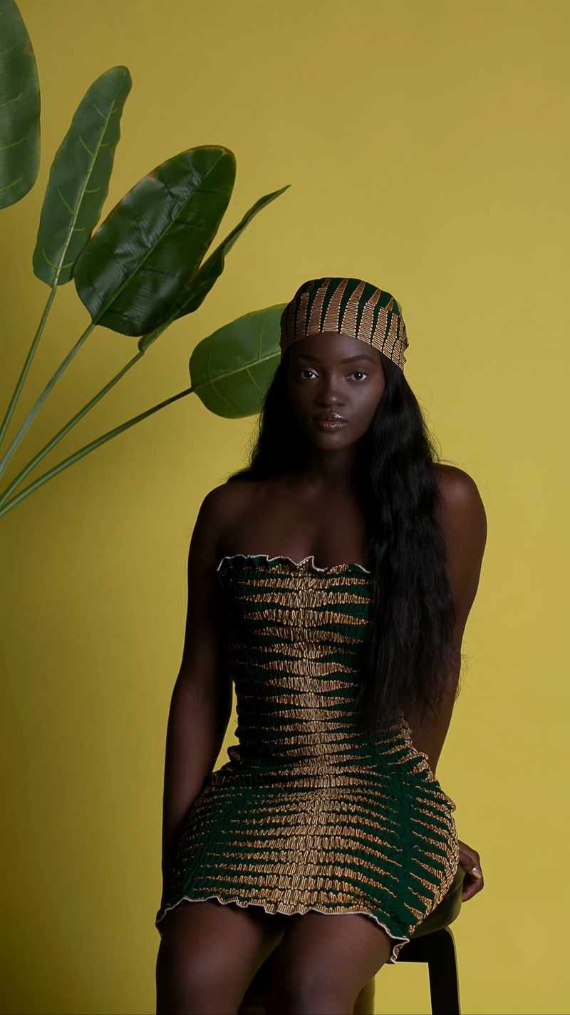 Ralia African Print Tube Dress