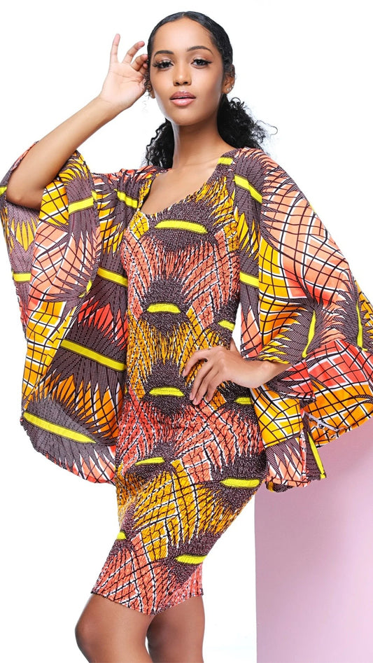 Aminata African Print Midi Dress