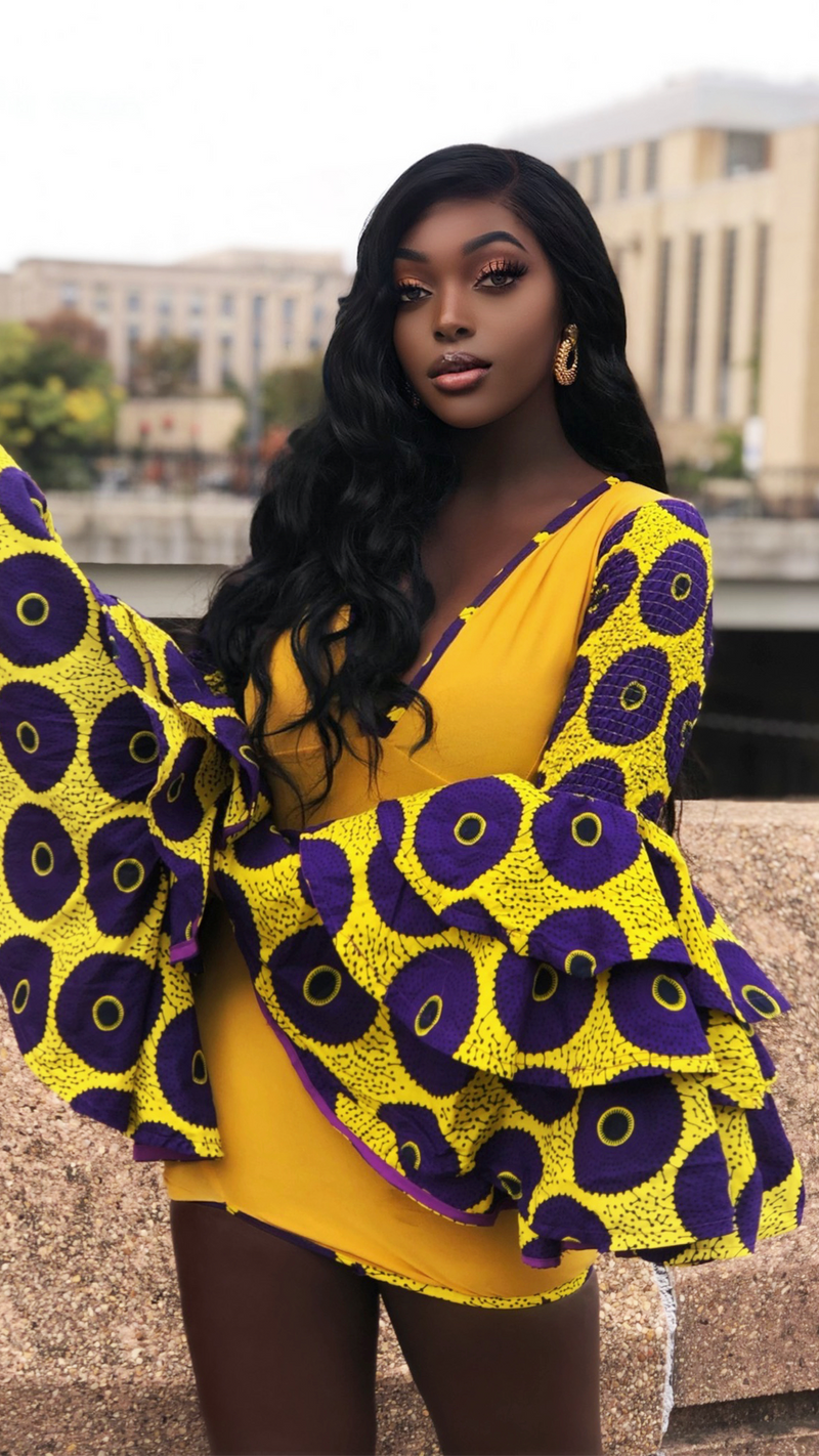Tadala African Print Mini Dress