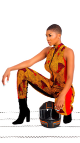 Mbali African Print Jumpsuit